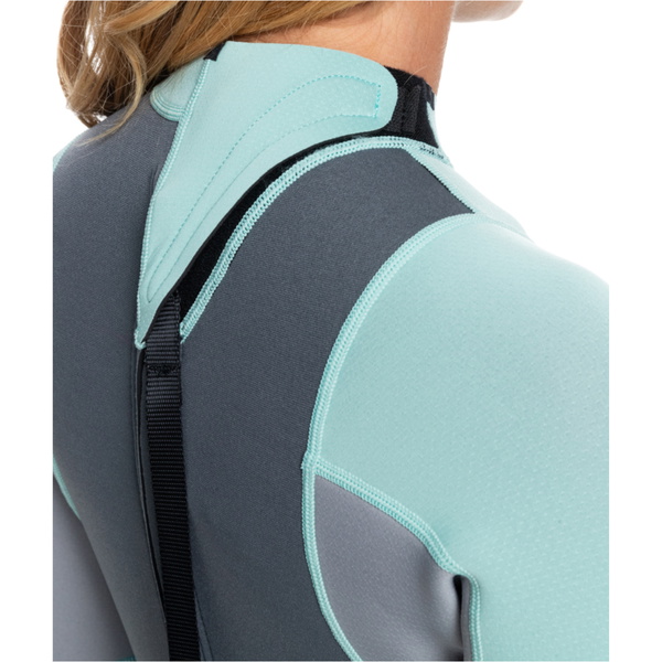 2025 Roxy Femmes Prologue 2/2mm Back Zip Shorty Combinaison Néoprène ERJW503037 - Ice Green